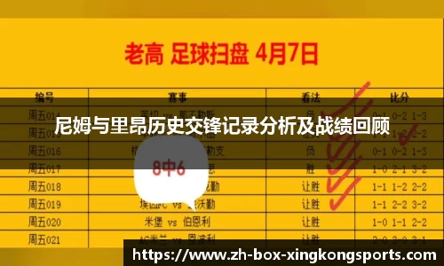 尼姆与里昂历史交锋记录分析及战绩回顾